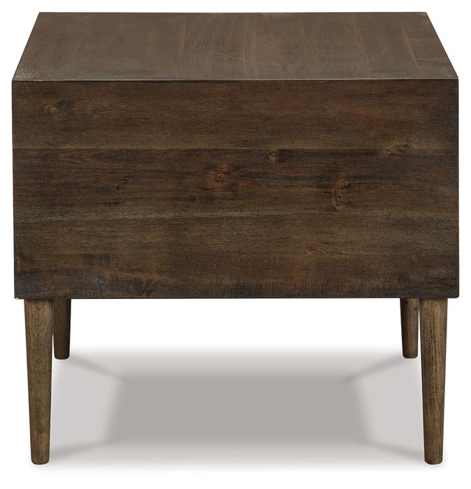 Kisper - Dark Brown - Square End Table