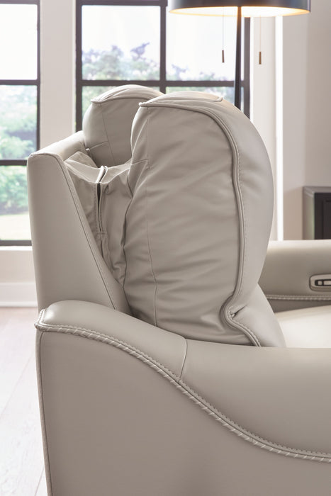 Mercomatic - Power Reclining Loveseat With Adj Headrest