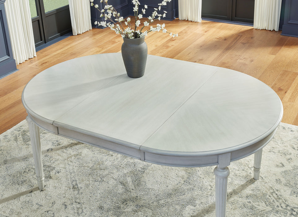 Montelaine - Antique White - Oval Dining Room Extension Table