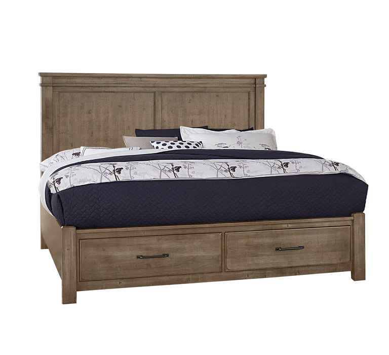 Cool Rustic - Mansion Bed Wih Storage Footboard