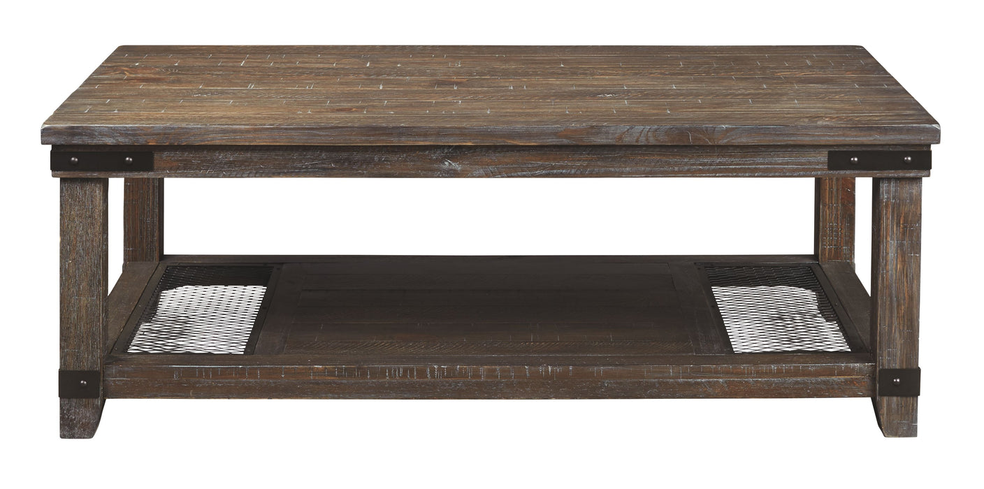 Danell - Brown - Rectangular Cocktail Table