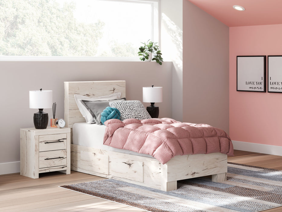 Lawroy - Panel Bed With Storage