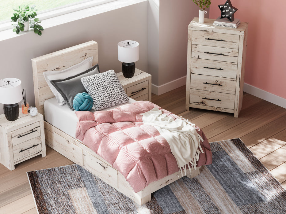 Lawroy - Panel Bed With Storage