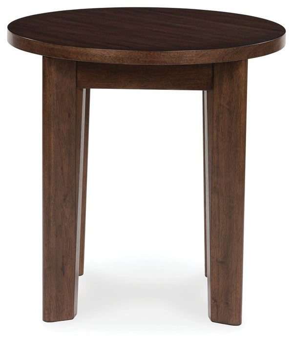 Korestone 2 - Dark Brown - Round End Table