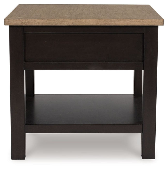 Drazmine - Brown - Rectangular End Table