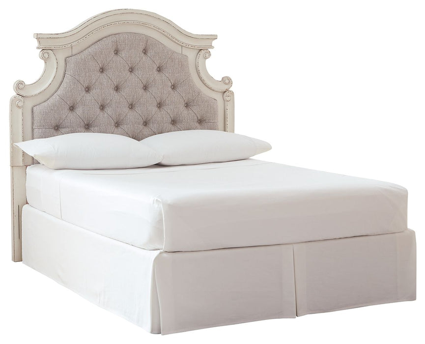 Realyn - Chipped White - Full Uph Panel Headboard